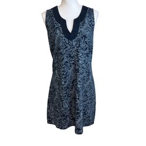 FRESH PRODUCE Paisley V Neck Sleeveless Dress Sz M Casual Vacation Comfortable
